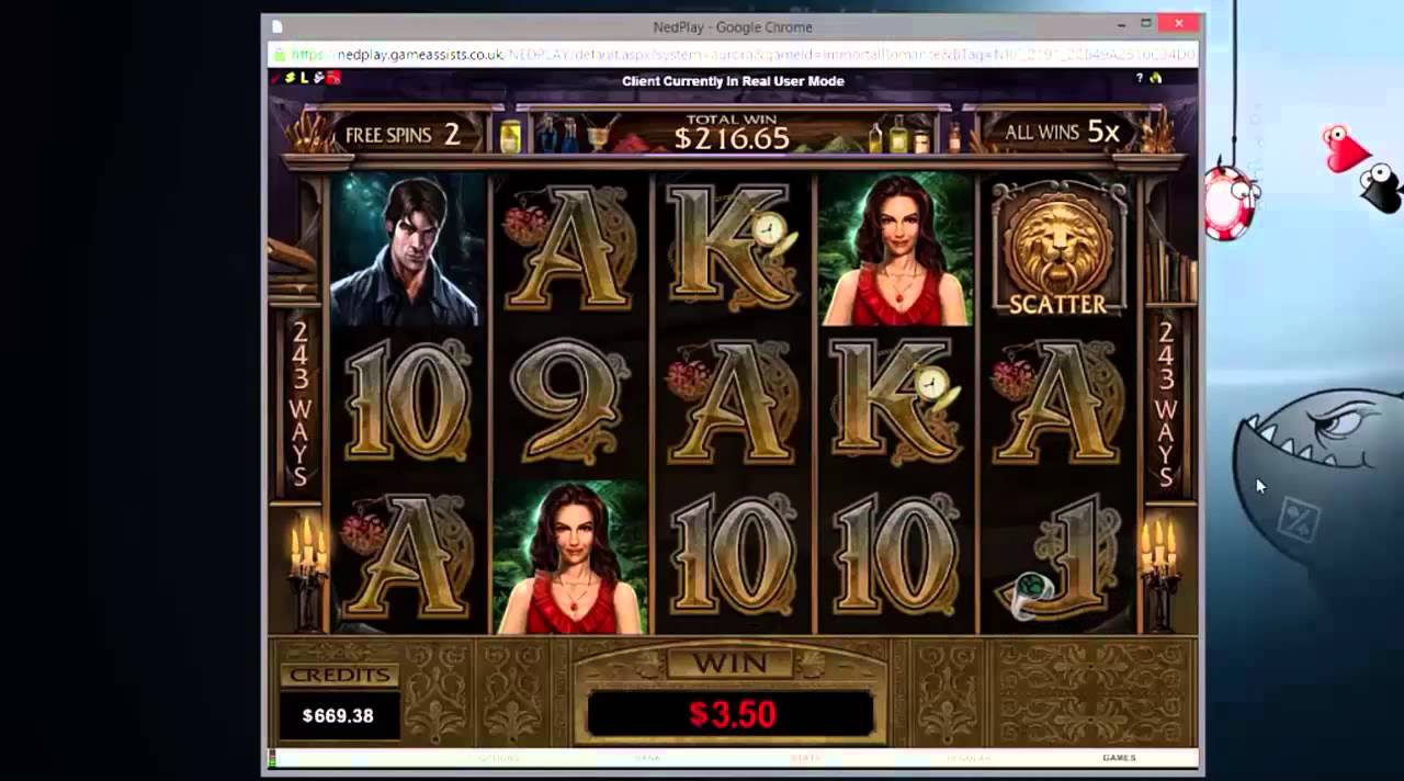 IMMORTAL ROMANCE bonus game big win - YouTube