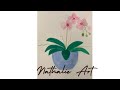 How to draw an orchid