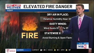 Elevated fire danger continues for South Carolina