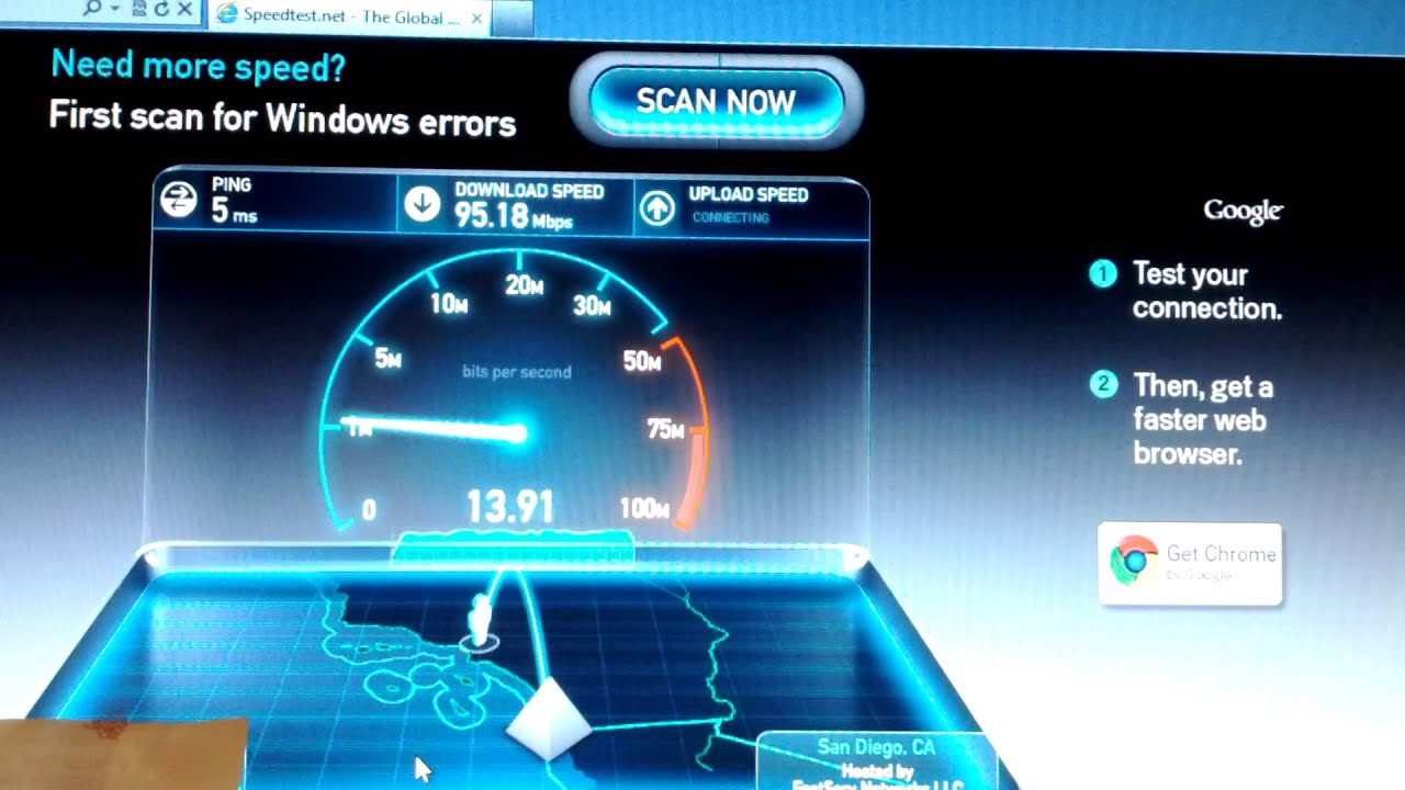 spectrum wireless internet speed test