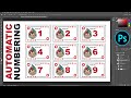 How to Create Auto Numbering for Template in Photoshop