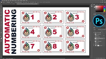 How to Create Auto Numbering for Template in Photoshop