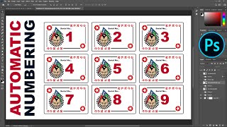 How to Create Auto Numbering for Template in Photoshop screenshot 5