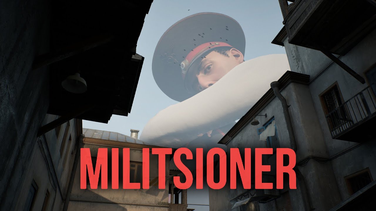 巨人警官に監視されている世界