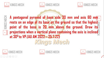 Development of hexagonal pyramid with circular cut out and hole