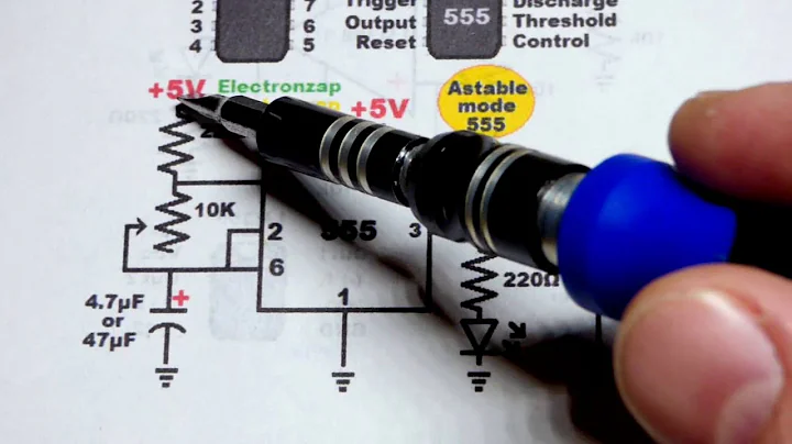 Passive buzzer controlled with astable mode 555 timer electronzap learning electronics lesson 0033