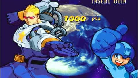 Marvel vs Capcom 1 ( Arcade ) -  Megaman / Captain Commando Playthrough