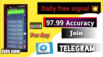 Free binomo telegram  vvip signal #97.99 accuracy // Premium binary Signals