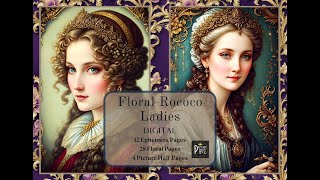 Floral Rococo Ladies Journal  Kit