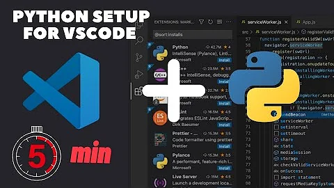 How to setup Python for VSCode in 2022 in 5mins! | Install Python and Setup VSCode for Windows 10