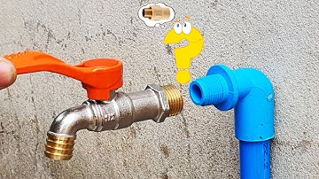 Be sure to remember this tip! How connect a PVC pipe to a Metal