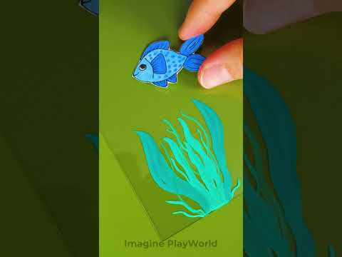 Clay Craft Idea! Create Your Own Underwater World! 🐟🖌️🌊 #cute #DIY #kids