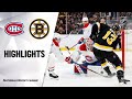 NHL Highlights | Canadiens @ Bruins 12/01/19