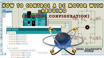 Mastering DC Motor Control with Arduino and H-Bridge on Proteus