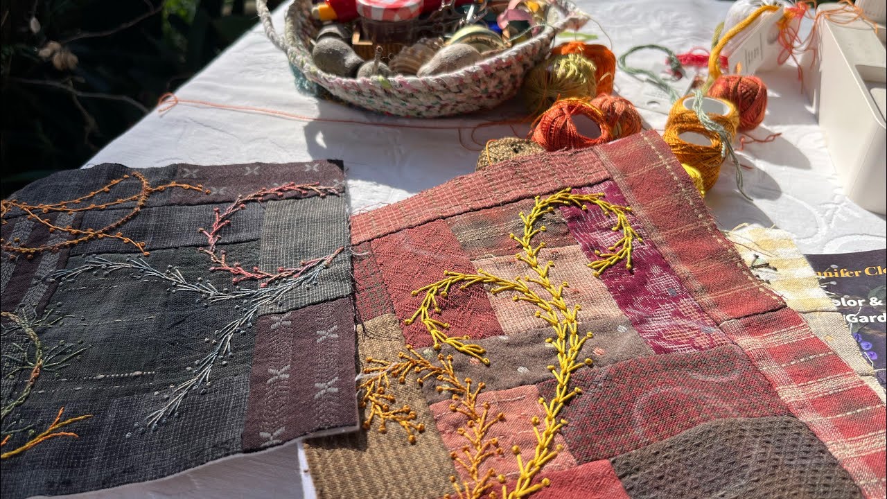 Фрагменты моей вышивальной жизни — тамбурные стежки по утрам 