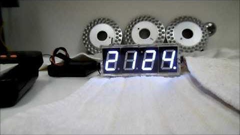 LED clock kit with 4 digit and light sound