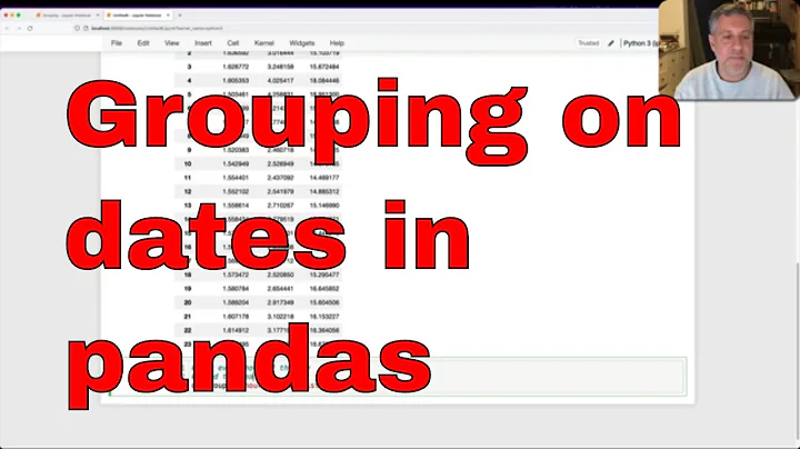 Grouping on dates in pandas