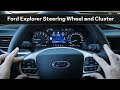 Steering Wheel and Cluster in the 2022-2023 Ford Explorer XLT