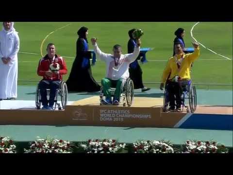 Men's javelin F55 | Victory Ceremony |  2015 IPC Athletics World Championships Doha