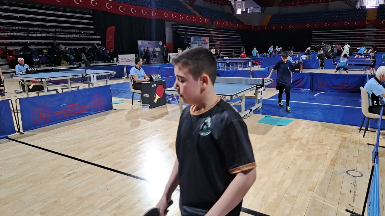 Ahmet Fırat Özkan (ANK)-Ahmet Erdem Aydın (KON) Küçük En İyi 16'lar Yarışmaları #sports #tabletennis