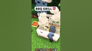 Minecraft BBQ Grill Tutorial😍#minecraft #shorts