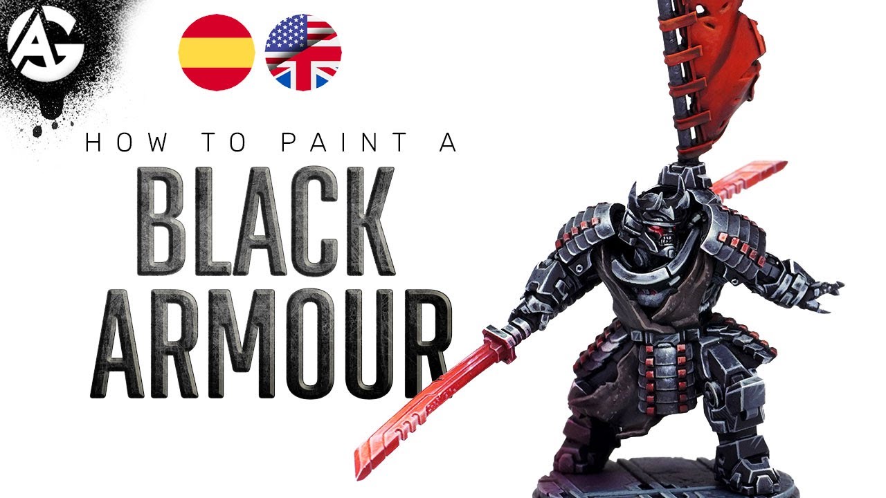How to paint BLACK ARMOUR 🖤 (BRUSH) / Como pintar ARMADURA NEGRA 🖤