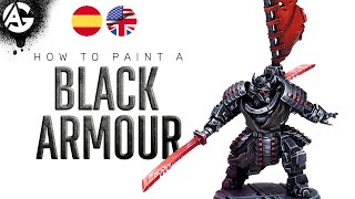 How to paint BLACK ARMOUR 🖤 (BRUSH) / Como pintar ARMADURA NEGRA 🖤 (PINCEL)