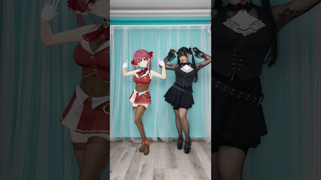 【踊ってみた】マリン船長×超絶美少女Mumeiちゃんコラボ！7月20日に生配信コラボあるよ💃#shorts #dance