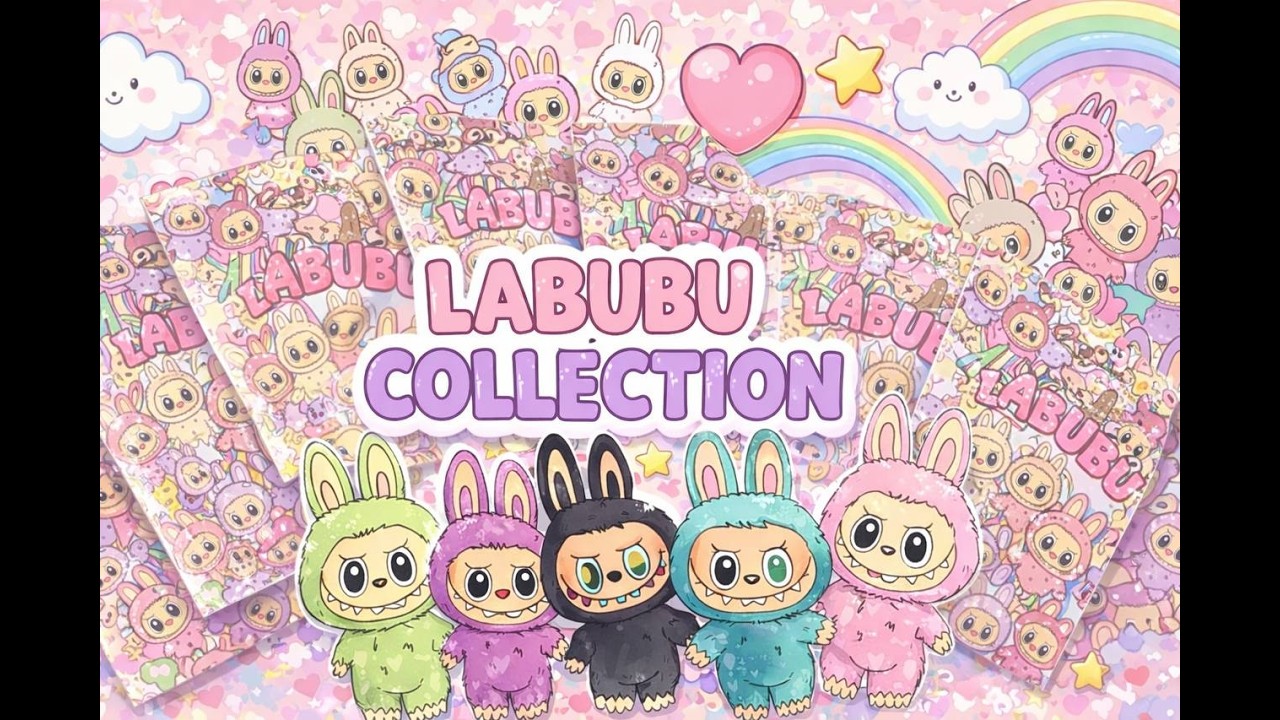 Labubu Collection 💖 Cute Labubu Blind Bags & Stickers