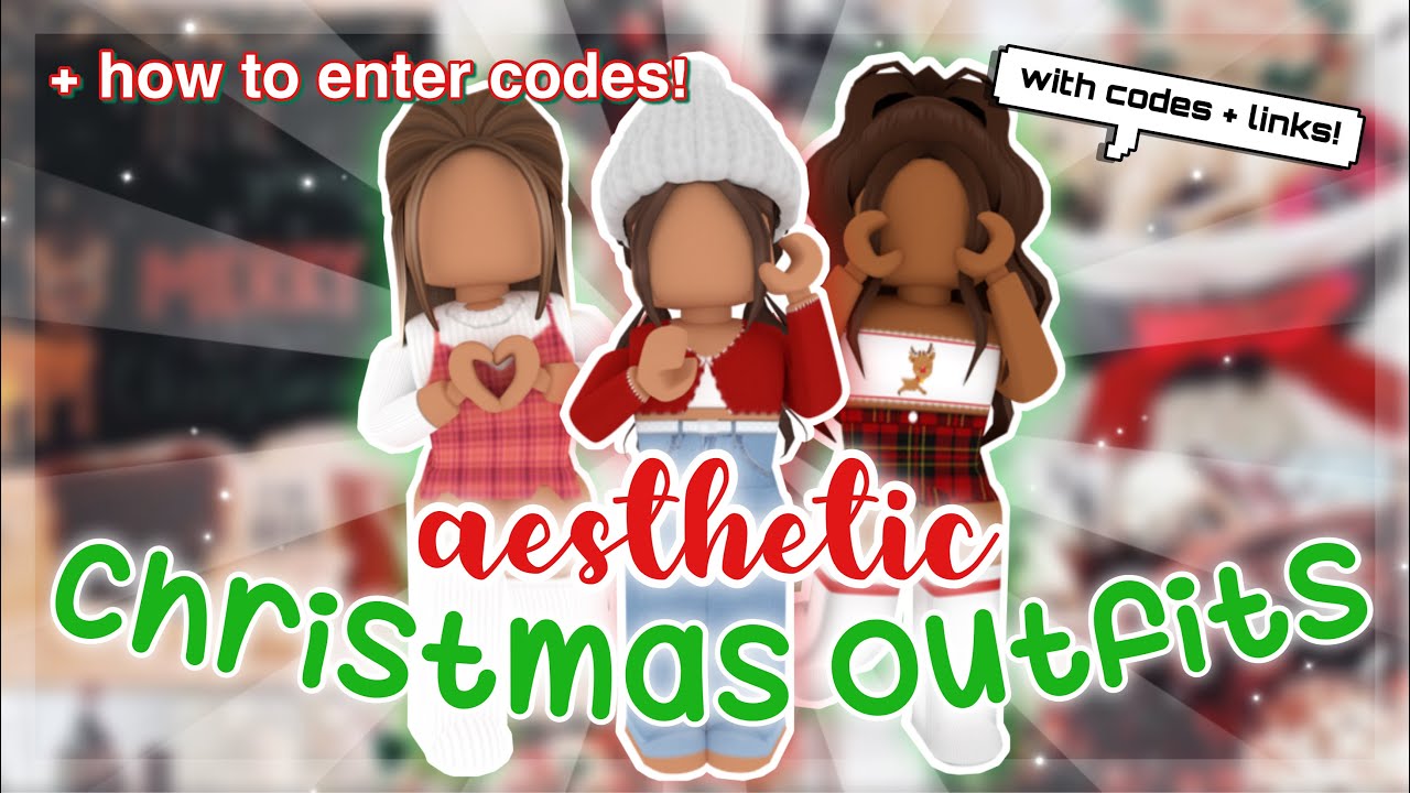 Aesthetic Roblox Christmas Outfits With Codes Links And How To Enter