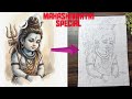 Mahashivratri special drawing, Shivratri drawing,Shiv ji drawing step by step, Shivratri special