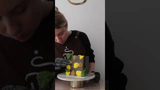 Торт «цветочный куб» как сделать Кондитерские эксперименты