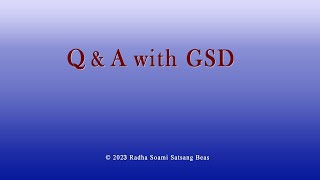 Q & A with GSD 121 with CC