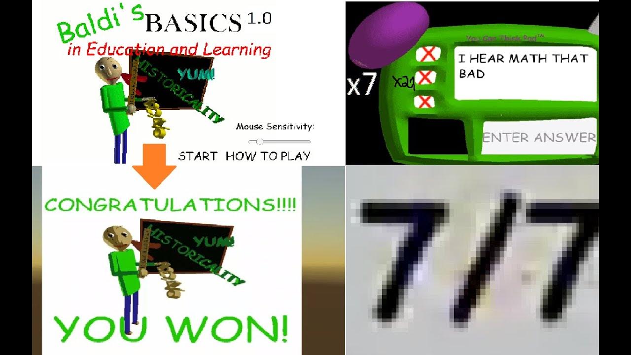BALDI'S BASICS 1.0 [WRONG ANSWERS ONLY] IS ACTUALLY POSSIBLE