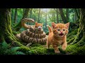 Mama Cat Rescue His Ginger Kitten...Before It Was Too Late🐍💔 | Emotional Sad Story