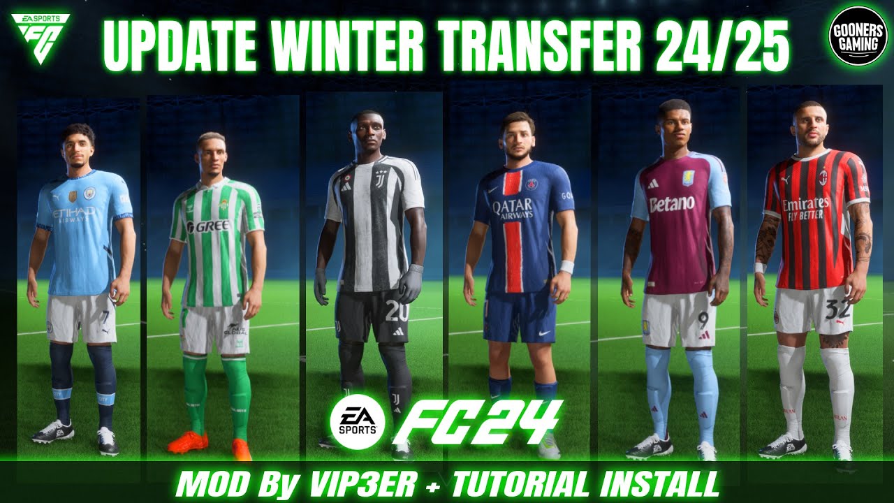 FC 24 SQUAD UPDATE WINTER TRANSFER 24/25 By VIP3ER + TUTORIAL INSTALL - FC 24 PC