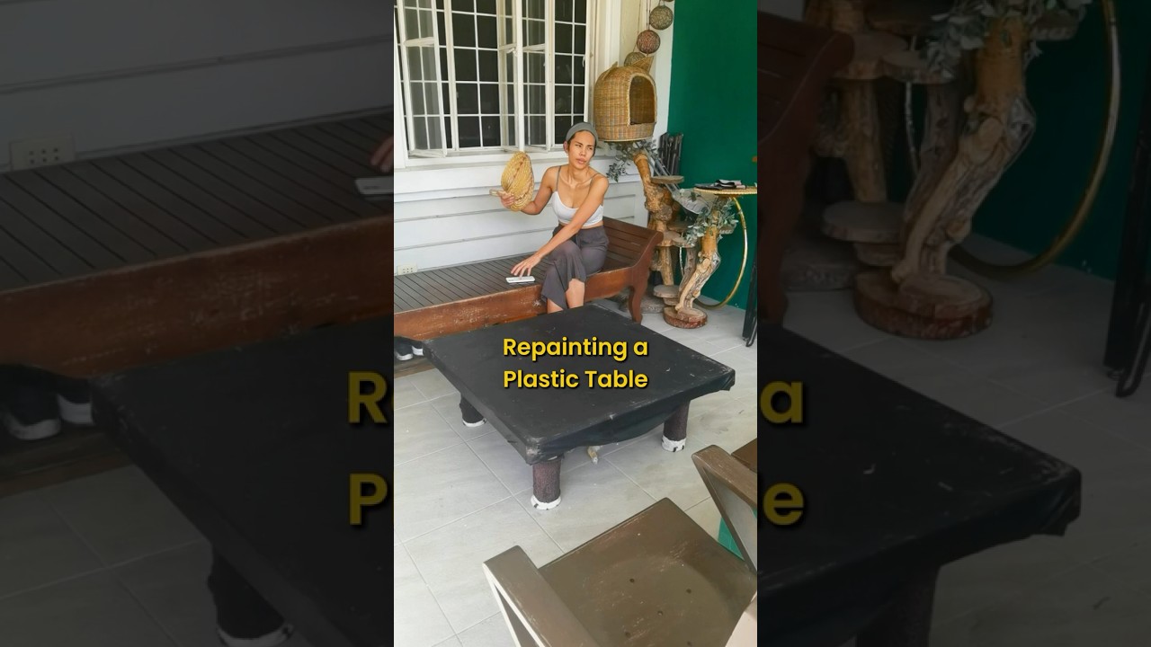 Repainting a Plastic Table using Enamel