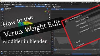 How Does Vertex Weight Edit Modifier Really works in Blender | Blender Foundation Resimi