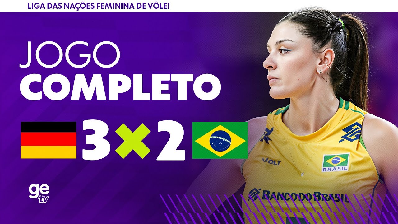 JOGO COMPLETO: BRASIL X ALEMANHA | LIGA DAS NAÇÕES FEMININA DE VÔLEI 2026 | FASE DE GRUPOS | ge tv