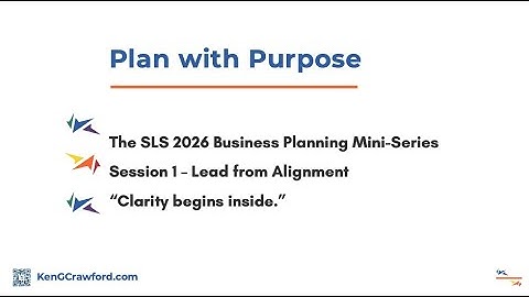 Plan with Purpose & Lead with Alignment: Values Based Business Webinar Session 1