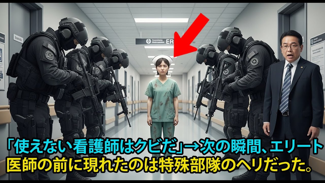 「邪魔だ、どけ！」と罵倒された地味な看護師、実は最強特殊部隊の元隊長だった… 傲慢医師が顔面蒼白になった瞬間