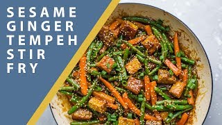 Sesame Ginger Tempeh Stir Fry