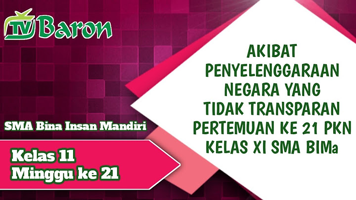 Salah satu faktor yang menyebabkan pemerintahan yang tidak transparan