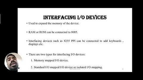 Module 3:6 Interfacing of I/O devices