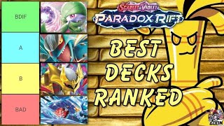 What's the top deck?? Ranking the best decks in Paradox Rift Format!! (Pokémon TCG Tierlist)