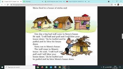CLASS 1 NCERT CHAPTER 2 THE THREE PIGS