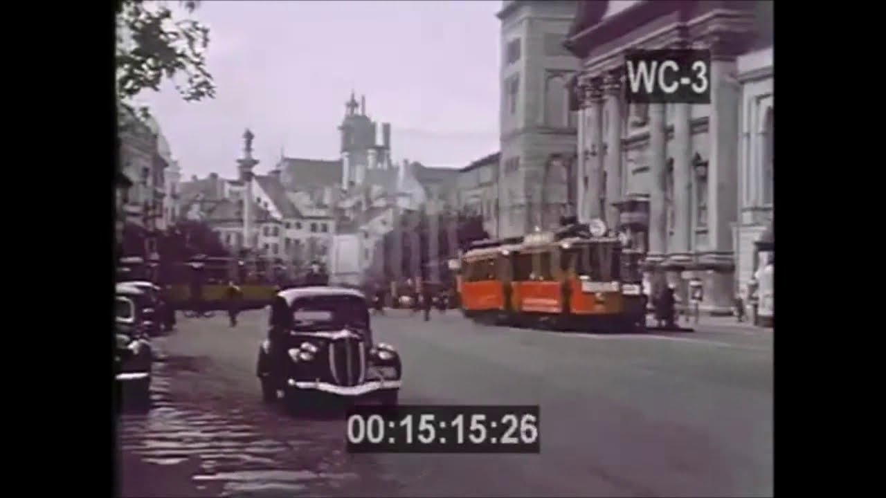 Nieznany film z przedwojennej Warszawy! (KOLOR)