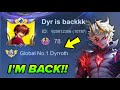 DYR IS BACKKK I REACHED TOP 1 GLOBAL DYRROTH USING THIS TRICK MLBB 
