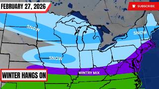 Snow, Sleet, and Freezing Rain. More Rounds of Winter Weather Expected - February 27, 2026 Forecast