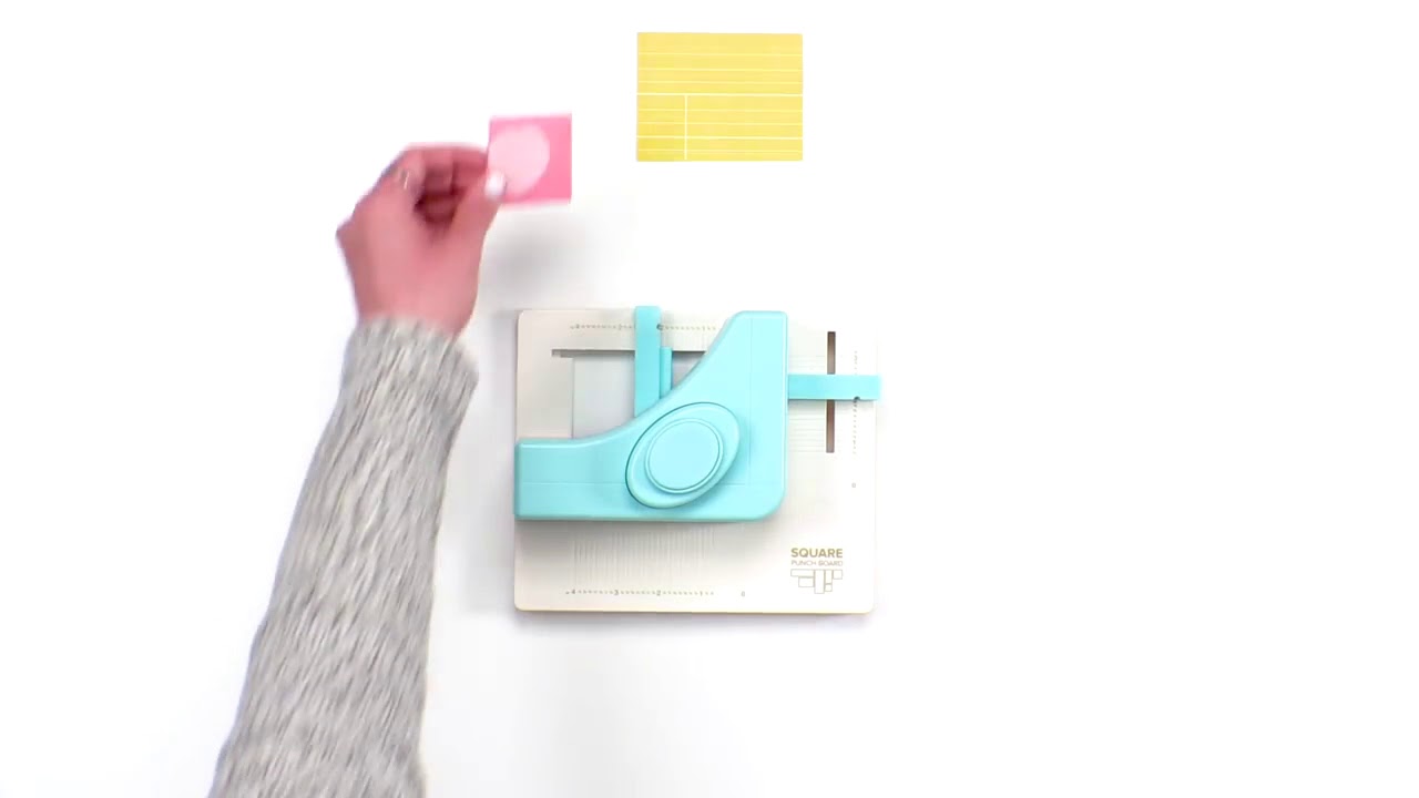 Square Punch Board by We R Memory Keepers YouTube